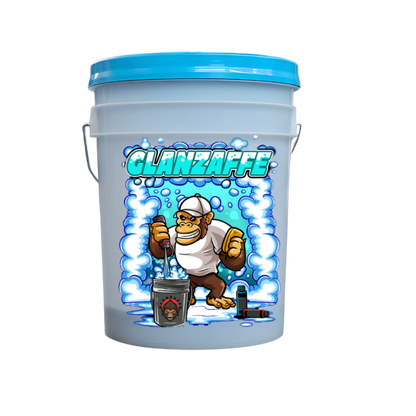 Der Affentopf – Auto-Wascheimer - 12L inkl. Schmutzsieb und Blauem Deckel Wasserdicht