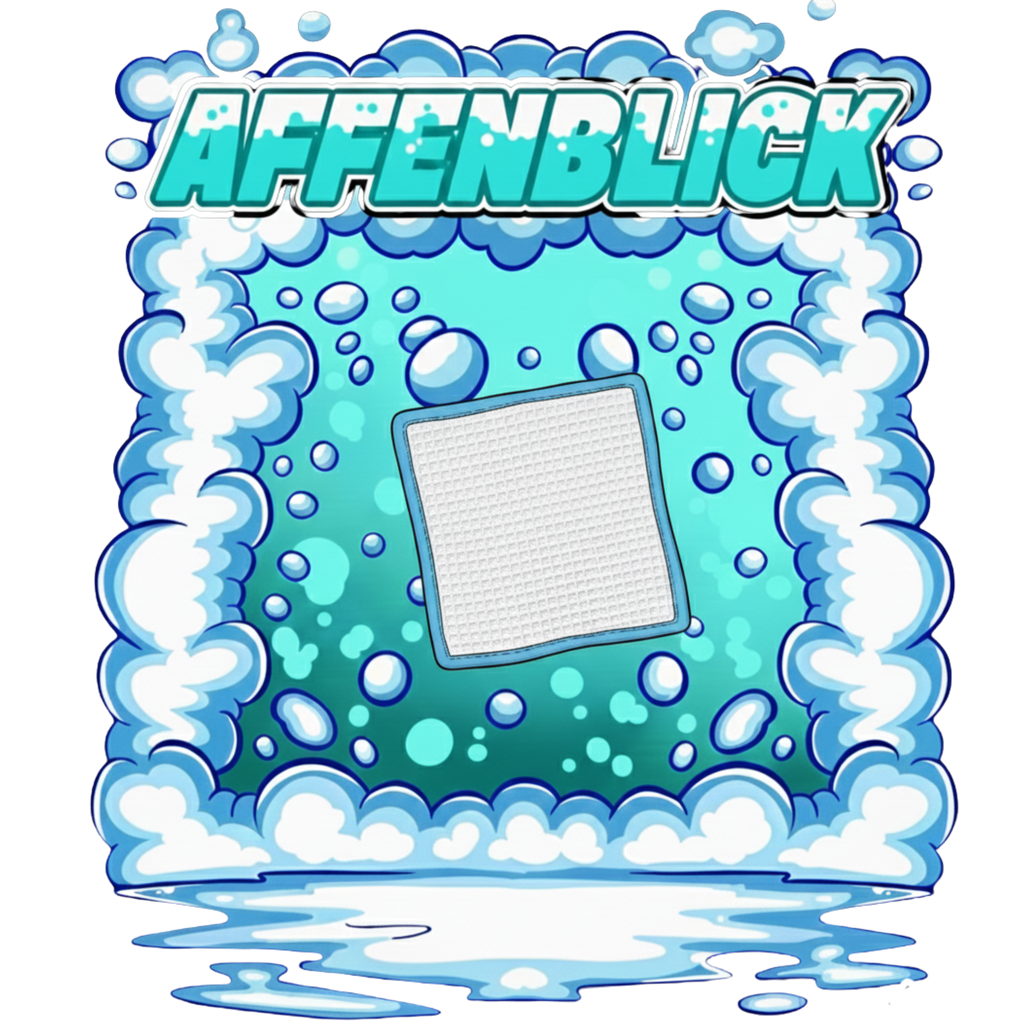 Mikrofaser Waffeltuch Scheiben AffenBlick